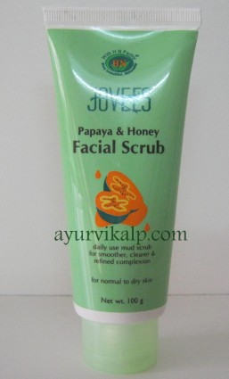 Jovees PAPAYA & HONEY Facial Scrub for normal to dry skin 100gm